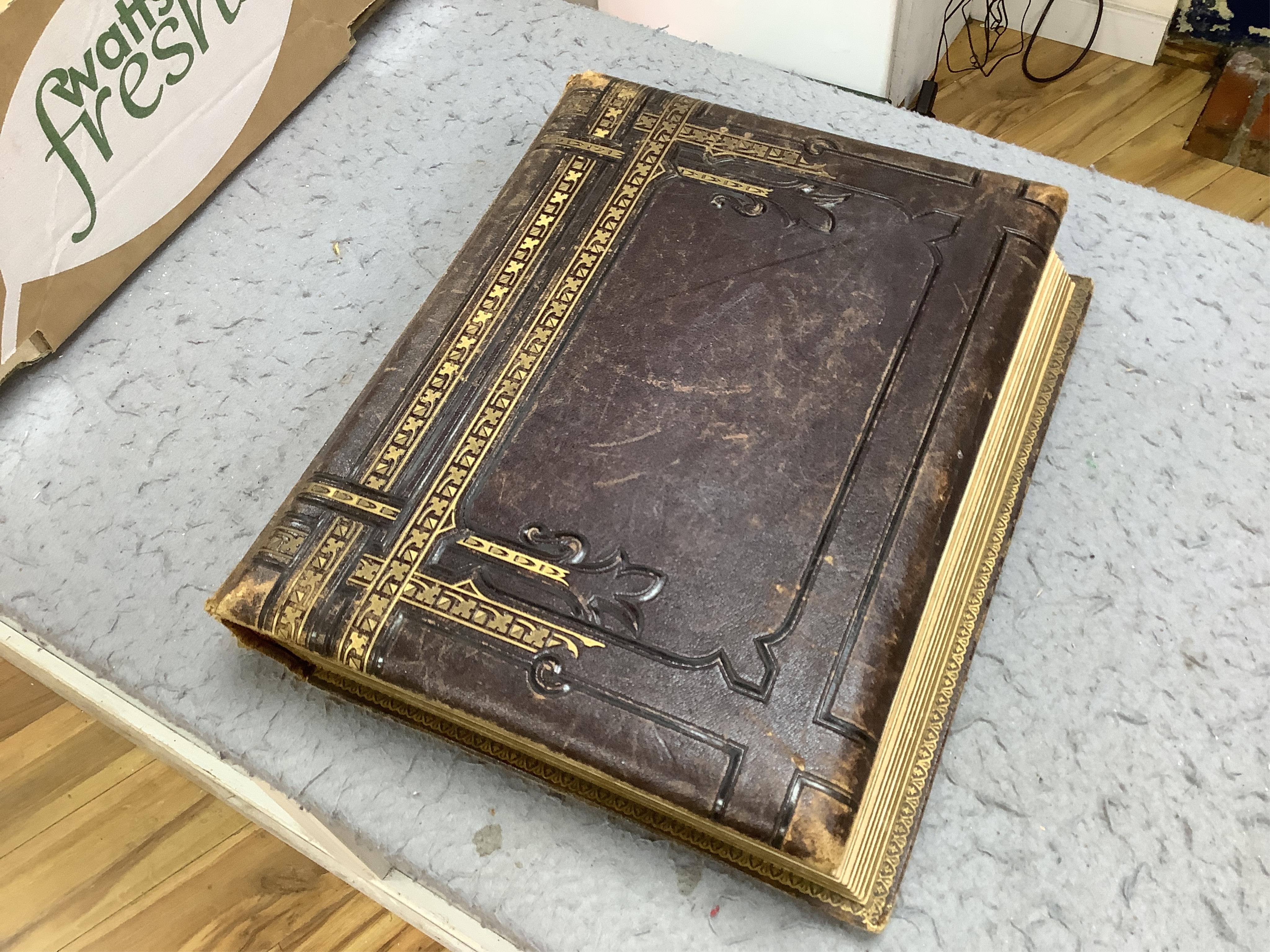 A collection of Victorian and Edwardian Carte de viste photograph albums to include ladies wearing mourning dress, various photographers including Elliott & Fry, London. Condition - fair, some albums empty